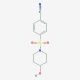 4-[(4-hydroxypiperidin-1-yl)sulfonyl]benzonitrile - chemical structure image