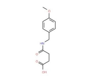 4-[(4-Methoxybenzyl)amino]-4-oxobutanoic acid - chemical structure image