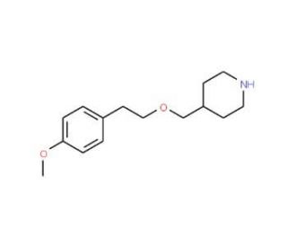 4-{[(4-Methoxyphenethyl)oxy]methyl}piperidine - chemical structure image