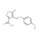 4-[(4-Methoxyphenoxy)methyl]-5-methylisoxazole-3-carboxylic acid - chemical structure image