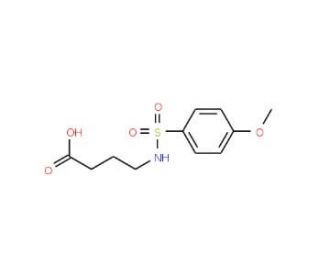 4-{[(4-methoxyphenyl)sulfonyl]amino}butanoic acid - chemical structure image