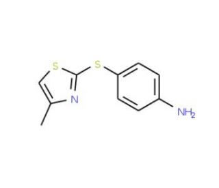 4-[(4-methyl-1,3-thiazol-2-yl)sulfanyl]aniline - chemical structure image