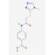 4-({[(4-methyl-4H-1,2,4-triazol-3-yl)thio]acetyl}amino)benzoic acid - chemical structure image