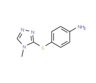 4-[(4-methyl-4H-1,2,4-triazol-3-yl)thio]aniline - chemical structure image