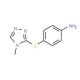 4-[(4-methyl-4H-1,2,4-triazol-3-yl)thio]aniline - chemical structure image