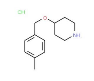 4-[(4-Methylbenzyl)oxy]piperidine hydrochloride - chemical structure image