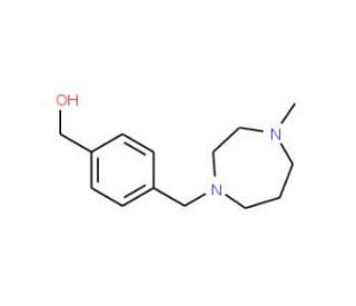 {4-[(4-Methylperhydro-1,4-diazepin-1-yl)methyl]phenyl}methanol (CAS 884507-50-0) - chemical structure image