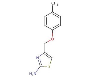 4-[(4-methylphenoxy)methyl]-1,3-thiazol-2-amine - chemical structure image
