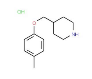 4-[(4-Methylphenoxy)methyl]piperidine hydrochloride - chemical structure image