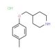 4-[(4-Methylphenoxy)methyl]piperidine hydrochloride - chemical structure image