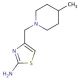 4-[(4-methylpiperidin-1-yl)methyl]-1,3-thiazol-2-amine - chemical structure image