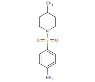 4-[(4-methylpiperidin-1-yl)sulfonyl]aniline (CAS 314285-39-7) - chemical structure image