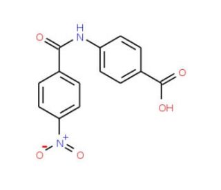 4-[(4-nitrobenzoyl)amino]benzoic acid (CAS 19717-14-7) - chemical structure image