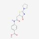 4-{[(4-oxo-2-pyrrolidin-1-yl-4,5-dihydro-1,3-thiazol-5-yl)acetyl]amino}benzoic acid - chemical structure image
