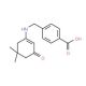 4-{[(5,5-Dimethyl-3-oxocyclohex-1-en-1-yl)amino]methyl}benzoic acid - chemical structure image