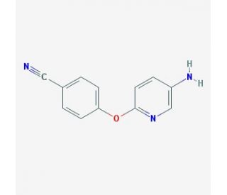 4-[(5-aminopyridin-2-yl)oxy]benzonitrile (CAS 125125-29-3) - chemical structure image