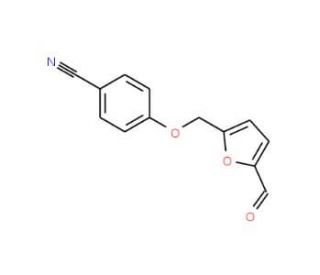 4-[(5-Formyl-2-furyl)methoxy]benzonitrile - chemical structure image
