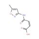 4-[(5-Methylisoxazol-3-yl)amino]-4-oxobut-2-enoic acid (CAS 306935-78-4) - chemical structure image