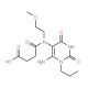 4-[(6-amino-2,4-dioxo-1-propyl-1,2,3,4-tetrahydropyrimidin-5-yl)(2-methoxyethyl)amino]-4-oxobutanoic acid - chemical structur