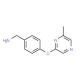 4-[(6-Methylpyrazin-2-yl)oxy]benzylamine (CAS 926921-67-7) - chemical structure image