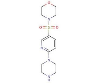 4-[(6-piperazin-1-ylpyridin-3-yl)sulfonyl]morpholine - chemical structure image