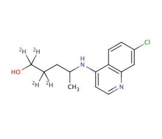 4-[(7-Chloro-4-quinolinyl)amino]-1-pentanol-d4 - chemical structure image