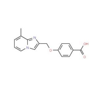 4-[(8-methylimidazo[1,2-a]pyridin-2-yl)methoxy]benzoic acid - chemical structure image