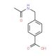 4-[(acetylamino)methyl]benzoic acid (CAS 1205-58-9) - chemical structure image