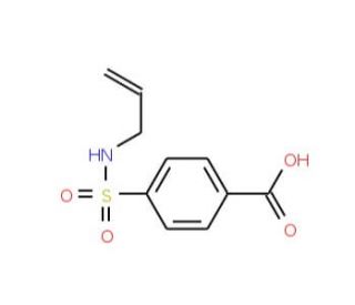 4-[(allylamino)sulfonyl]benzoic acid - chemical structure image