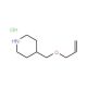 4-[(Allyloxy)methyl]piperidine hydrochloride - chemical structure image