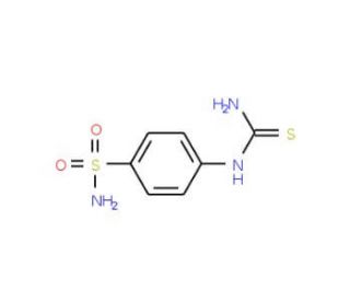 4-[(aminocarbonothioyl)amino]benzenesulfonamide (CAS 1718-39-4) - chemical structure image