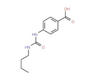 4-{[(butylamino)carbonyl]amino}benzoic acid - chemical structure image