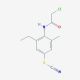 4-[(chloroacetyl)amino]-3-ethyl-5-methylphenyl thiocyanate - chemical structure image