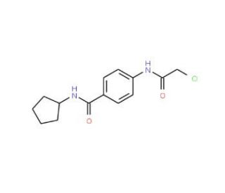 4-[(Chloroacetyl)amino]-N-cyclopentylbenzamide - chemical structure image
