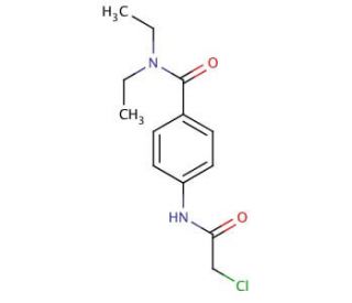 4-[(chloroacetyl)amino]-N,N-diethylbenzamide - chemical structure image