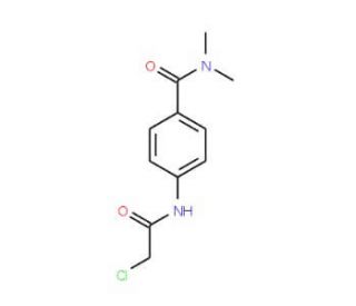 4-[(chloroacetyl)amino]-N,N-dimethylbenzamide - chemical structure image