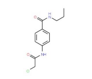 4-[(Chloroacetyl)amino]-N-propylbenzamide - chemical structure image