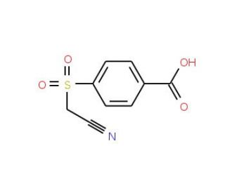 4-[(cyanomethane)sulfonyl]benzoic acid - chemical structure image
