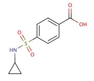 4-[(cyclopropylamino)sulfonyl]benzoic acid - chemical structure image