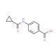 4-[(cyclopropylcarbonyl)amino]benzoic acid (CAS 23745-26-8) - chemical structure image