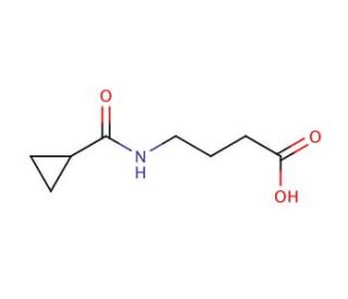 4-[(cyclopropylcarbonyl)amino]butanoic acid - chemical structure image