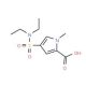 4-[(diethylamino)sulfonyl]-1-methyl-1H-pyrrole-2-carboxylic acid - chemical structure image