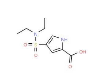 4-[(diethylamino)sulfonyl]-1H-pyrrole-2-carboxylic acid - chemical structure image