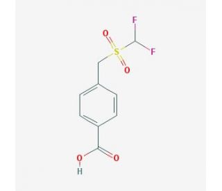 4-{[(difluoromethyl)sulfonyl]methyl}benzoic acid - chemical structure image