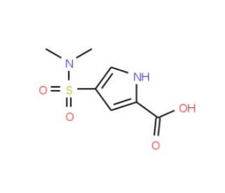 4-[(dimethylamino)sulfonyl]-1H-pyrrole-2-carboxylic acid - chemical structure image