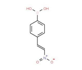 4-[(E)-2-Nitrovinyl]benzeneboronic acid (CAS 216394-04-6) - chemical structure image