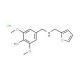 4-{[(Furan-2-ylmethyl)-amino]-methyl}-2,6-dimethoxy-phenol hydrochloride - chemical structure image