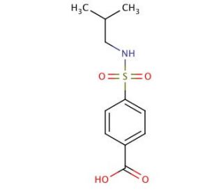 4-[(isobutylamino)sulfonyl]benzoic acid (CAS 10252-68-3) - chemical structure image