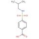 4-[(isobutylamino)sulfonyl]benzoic acid (CAS 10252-68-3) - chemical structure image