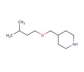 4-[(Isopentyloxy)methyl]piperidine - chemical structure image